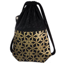 Black Attack Dry Gold Star Gold fashion backpack handmade