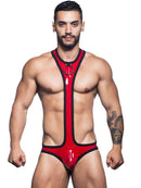 SINGLET CHOKER RED