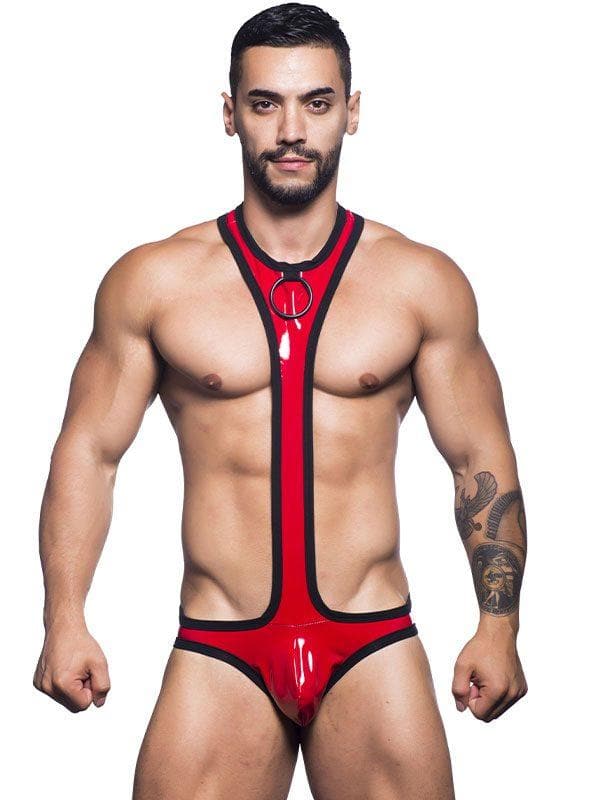 SINGLET CHOKER RED